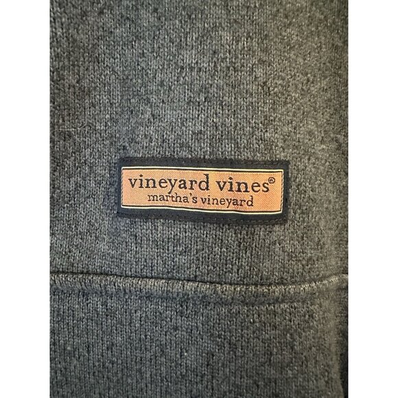 Vineyard Vines Fleece Pullover Kids Size Large Blue Quarter Zip - Picture 2 of 4